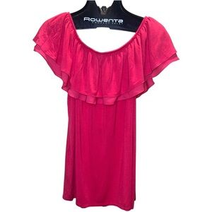 C EST. 1946 Cato Women’s 18/20W Pink Off The Shoulder Top Ruffle Neck Soft